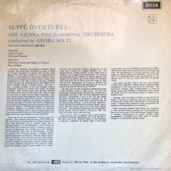 Georg Solti Suppe Overtures LP