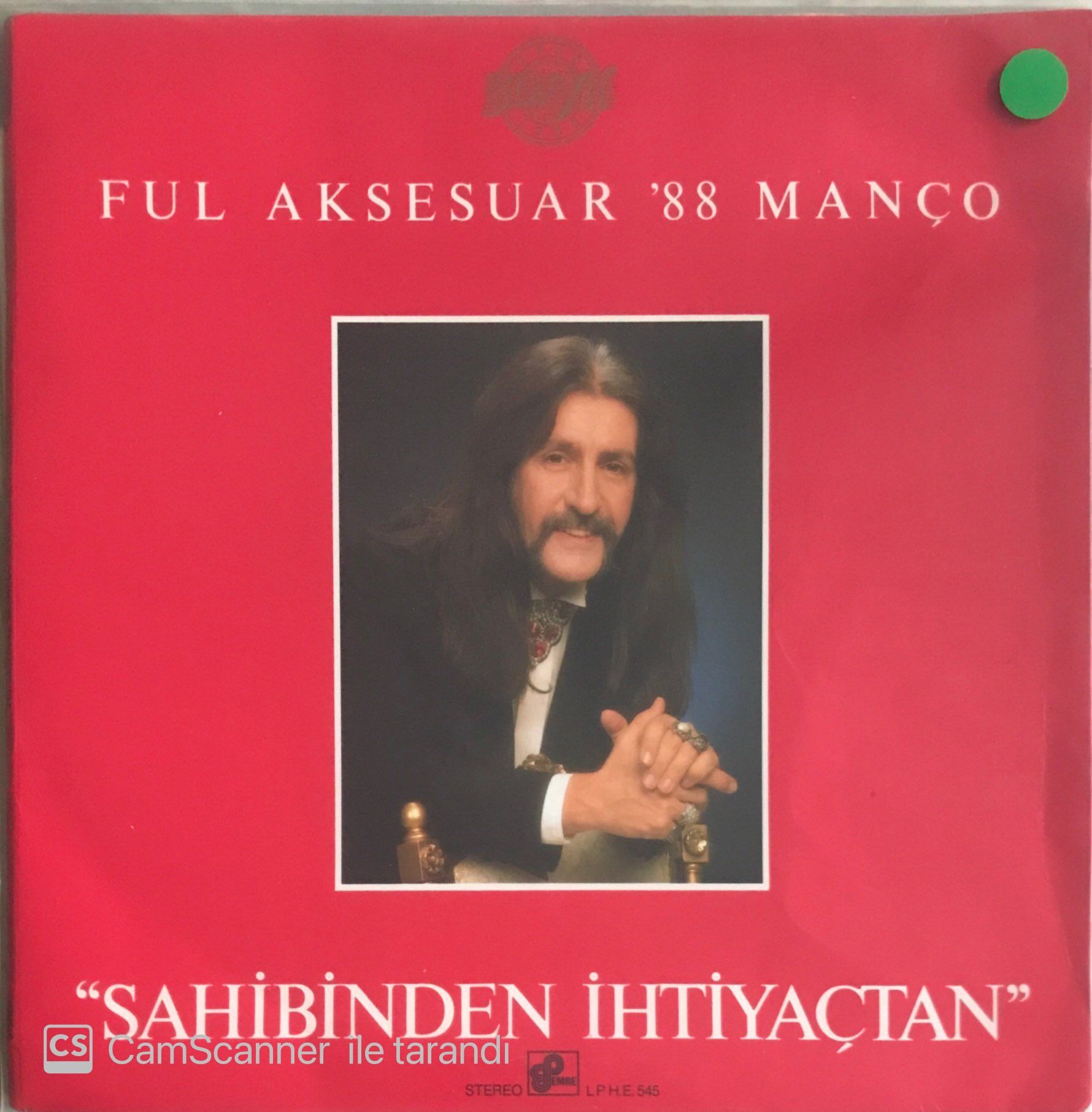 Barış Manço / Ful Aksesuar '88 Manço ''Sahibinden İhtiyaçtan'' LP