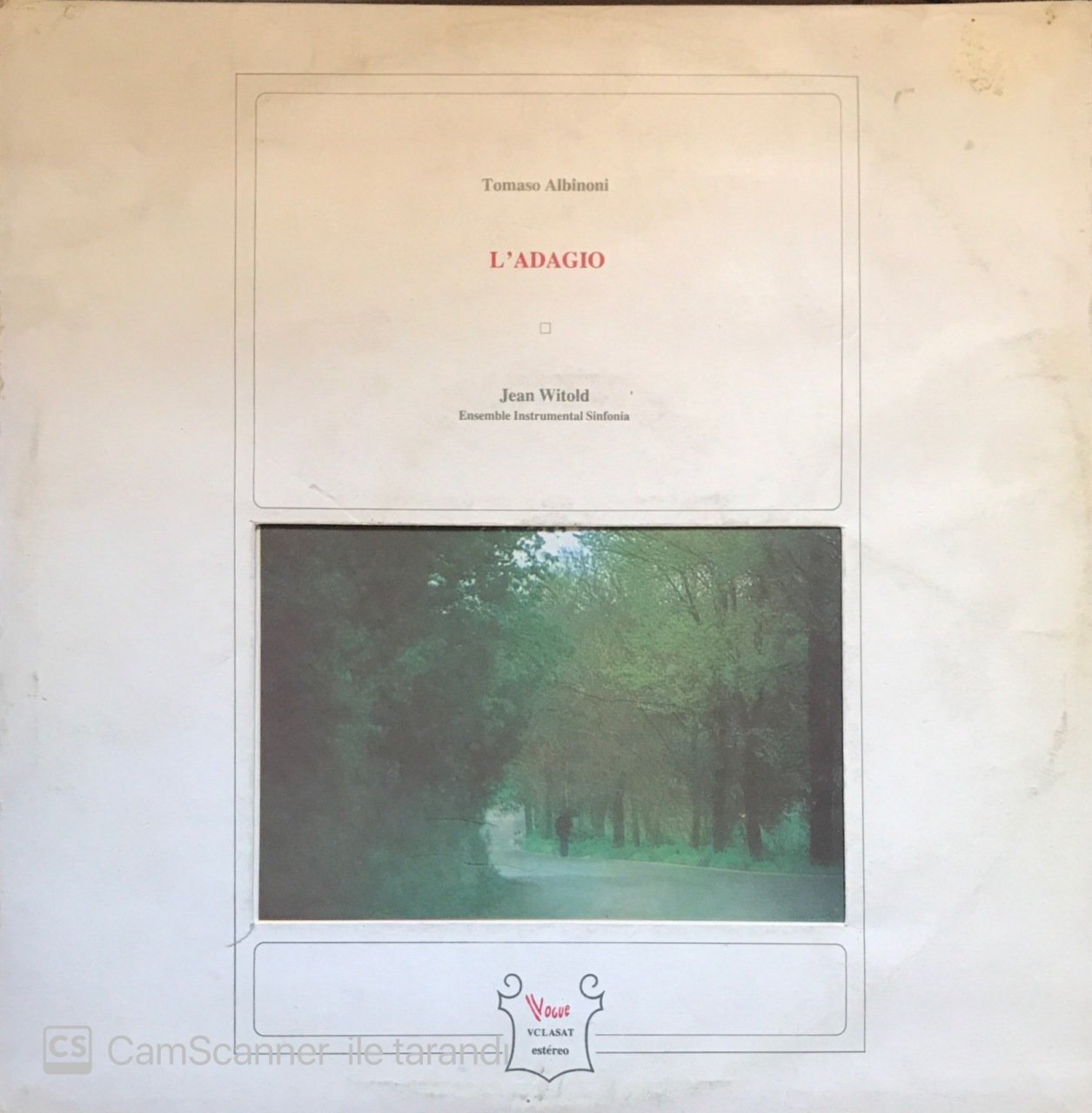 Tomaso Albinoni L'adagio LP