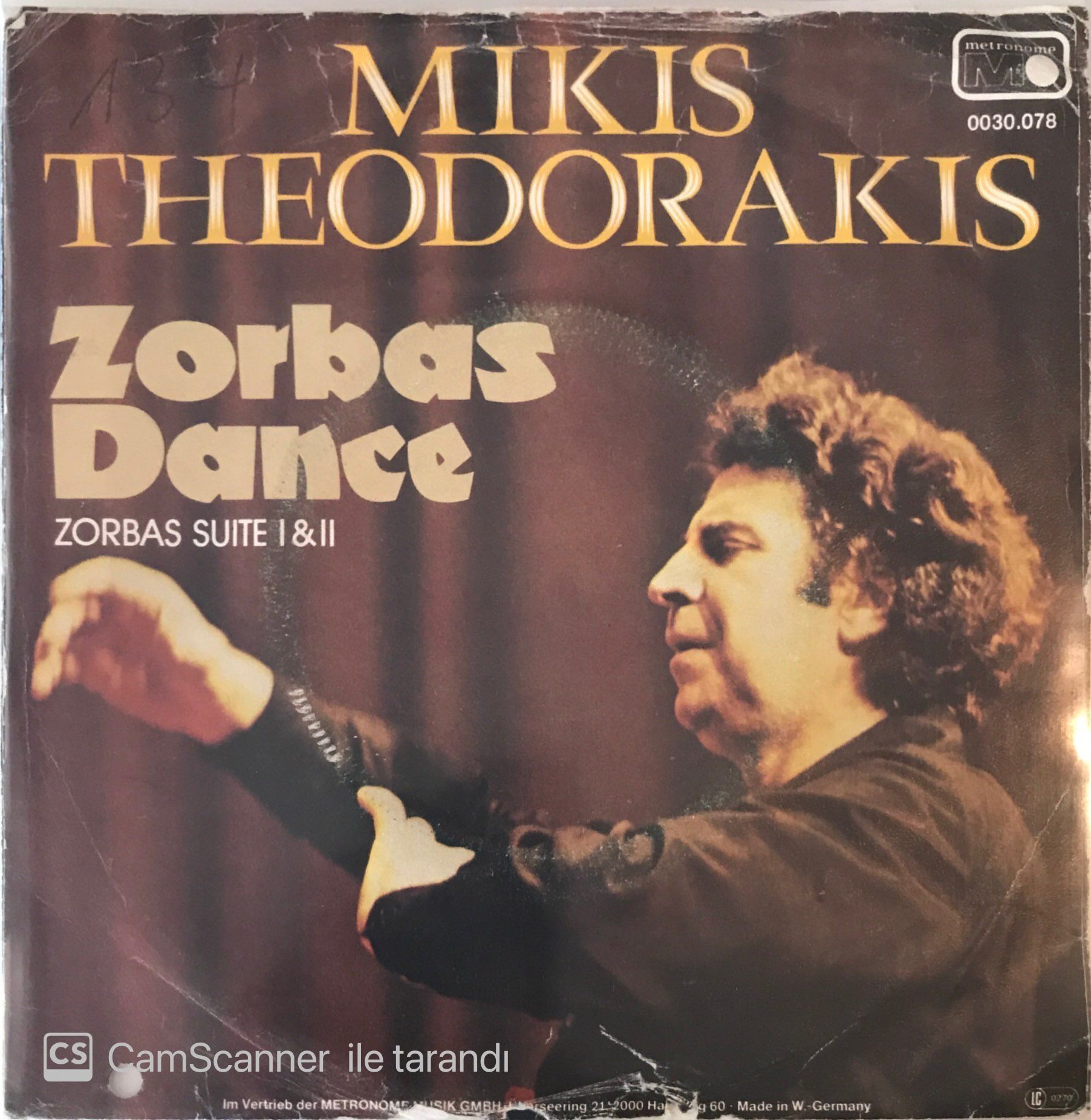 Mikis Theodorakis ‎Zorbas Dance 45lik