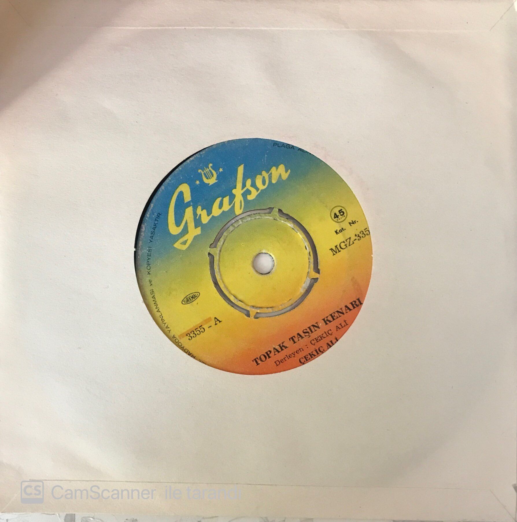 Çekiç Ali - Topak Taşın Kenarı 45lik