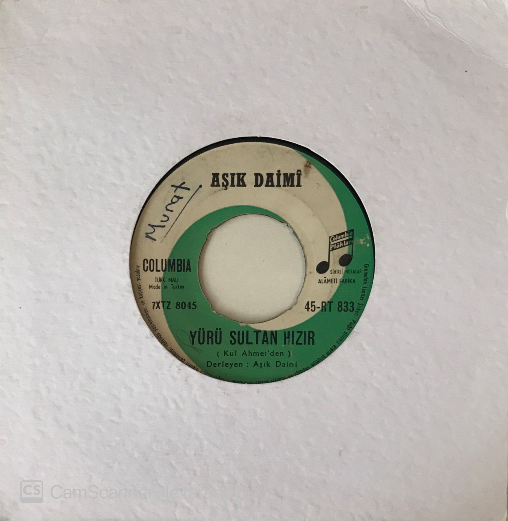 Aşık Daimi - Yürü Sultan Hızır 45lik