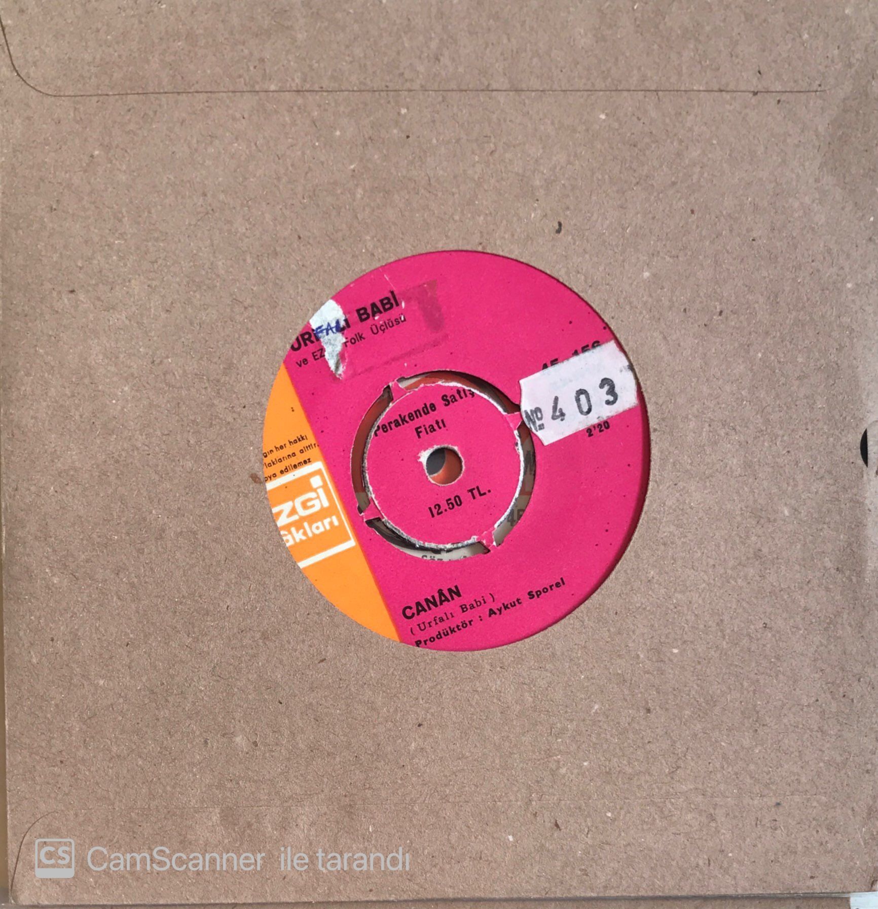Urfalı Babi - Canan 45lik