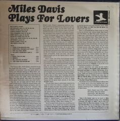 Miles Davis Plays For Lovers  LP