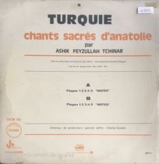 Turquie / Chants Sacres D'anatolie LP
