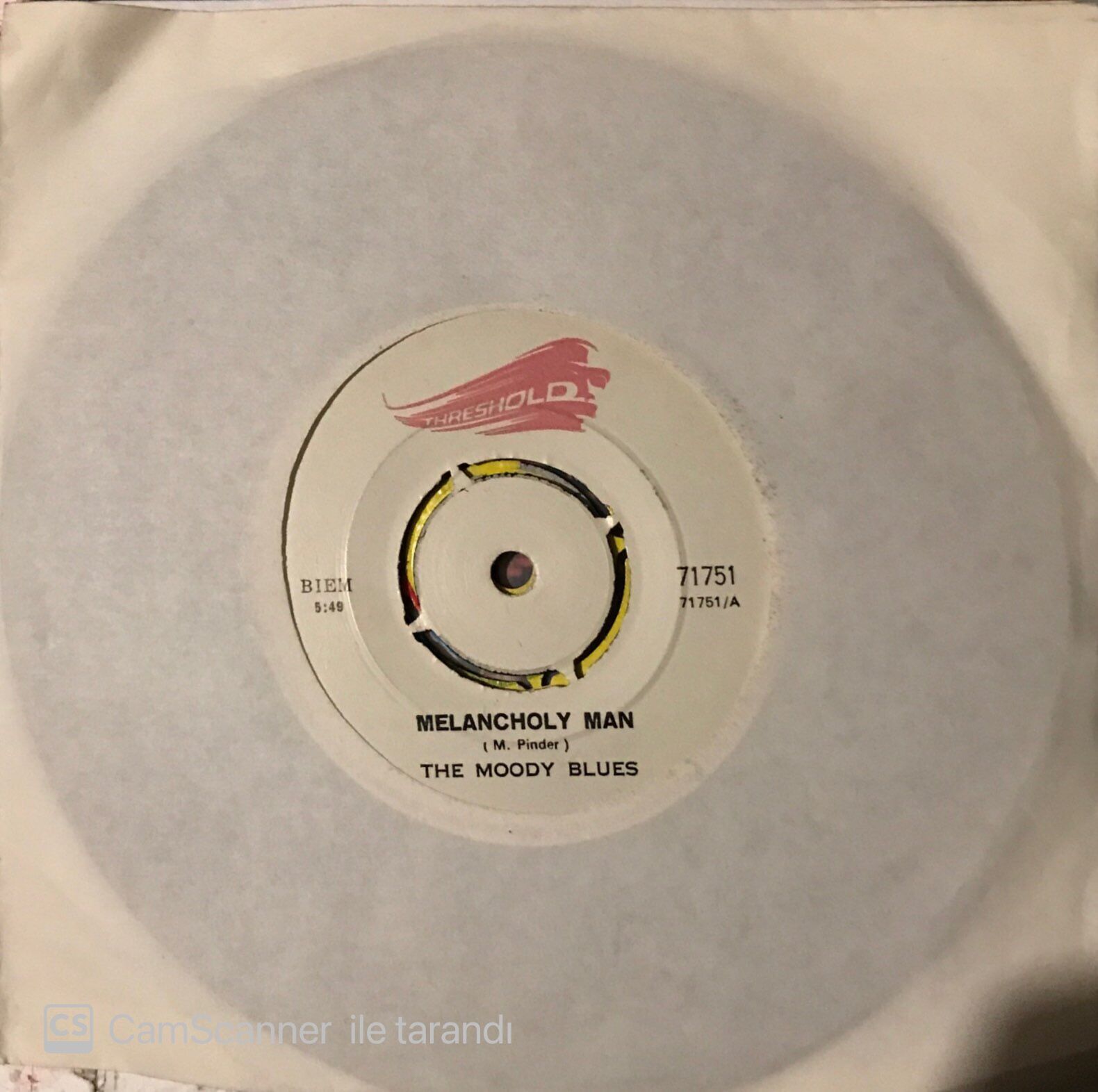 The Moody Blues - Melancholy Man 45lik