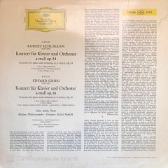 Robert Schumann Konzert Für Klavier Und Orchester A Moll Op 54 LP