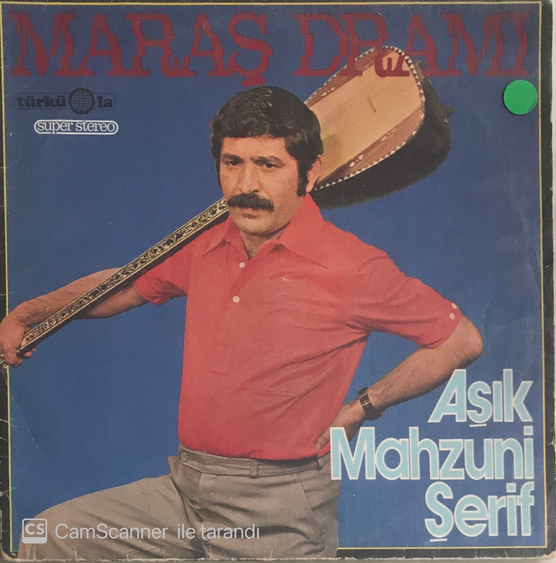 Aşık Mahzuni Şerif / Maraş Dramı LP (Türküola Baskı)