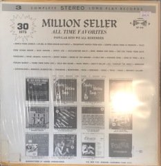 Million Seller All Time Favorites Popular Hits We All Remember 3'lü LP