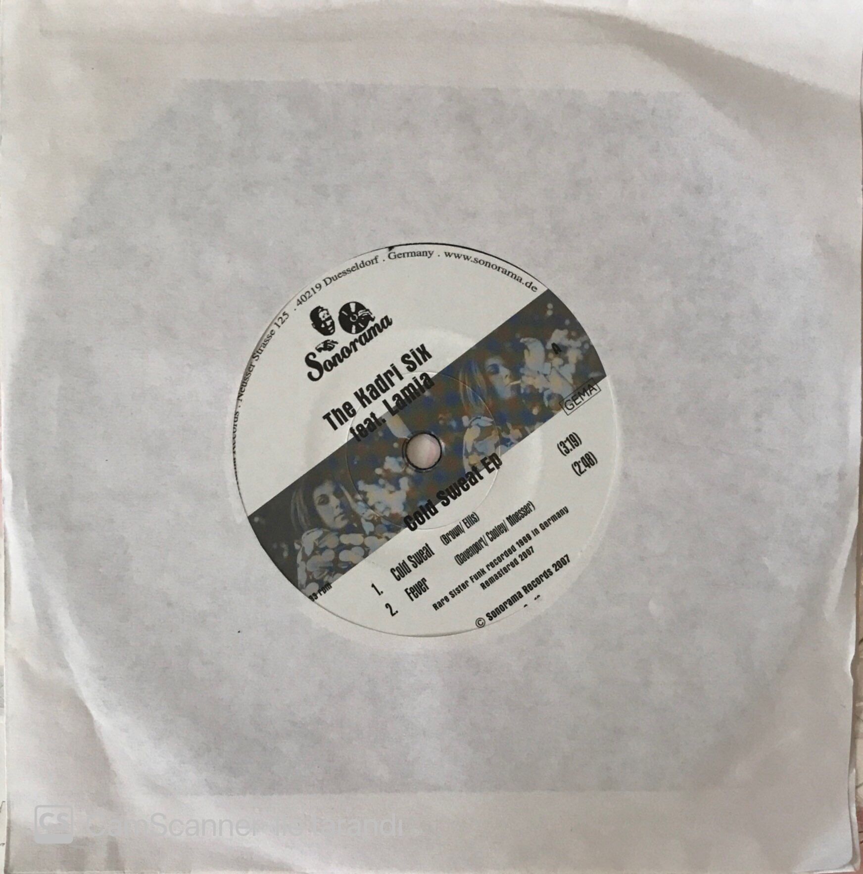 The Kadri Six feat Lamia - Cold Sweat 45lik