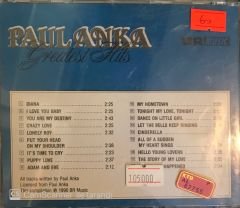 Paul Anka - Greatest Hits CD