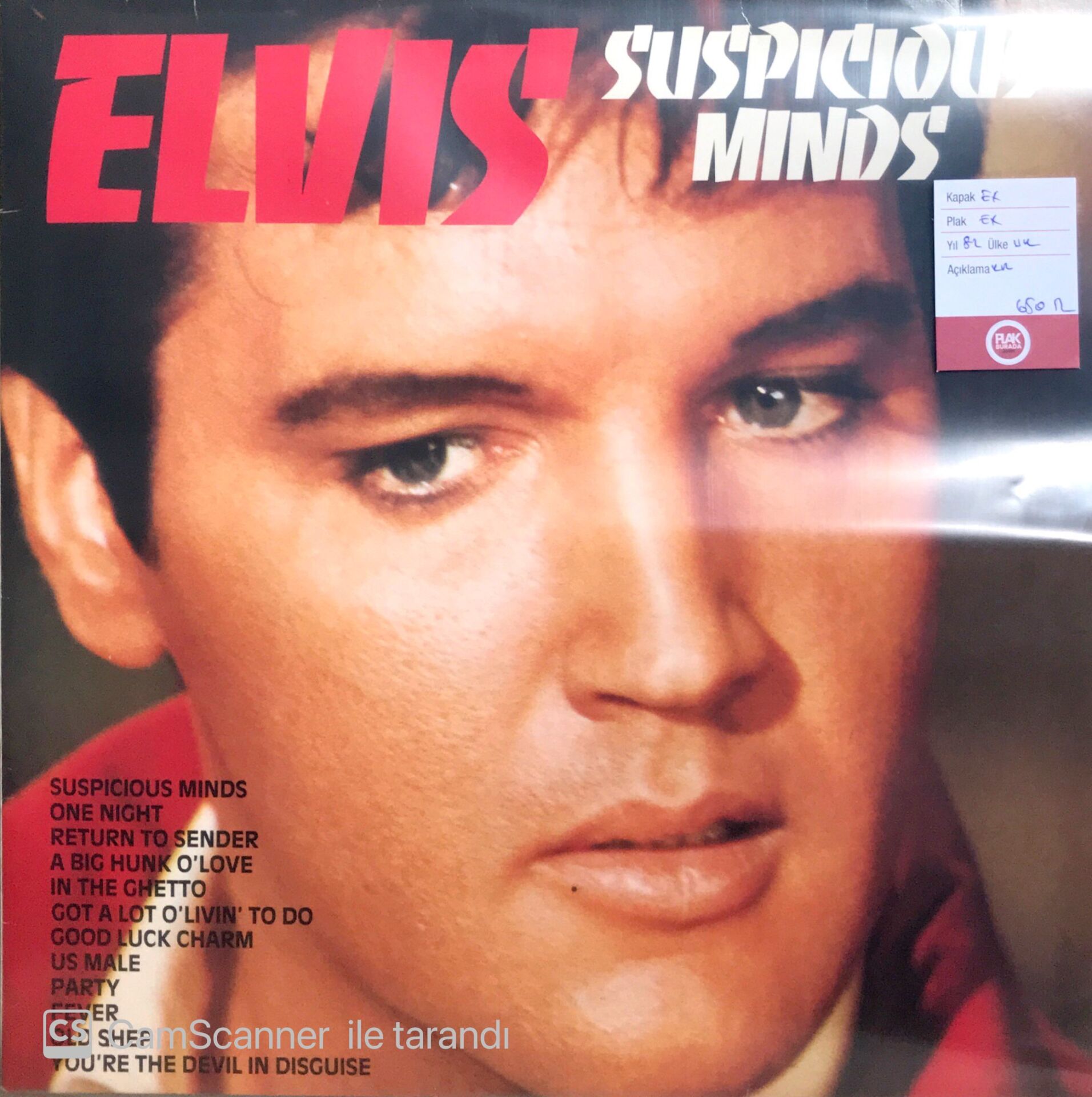 Elvis / Suspicious Minds LP