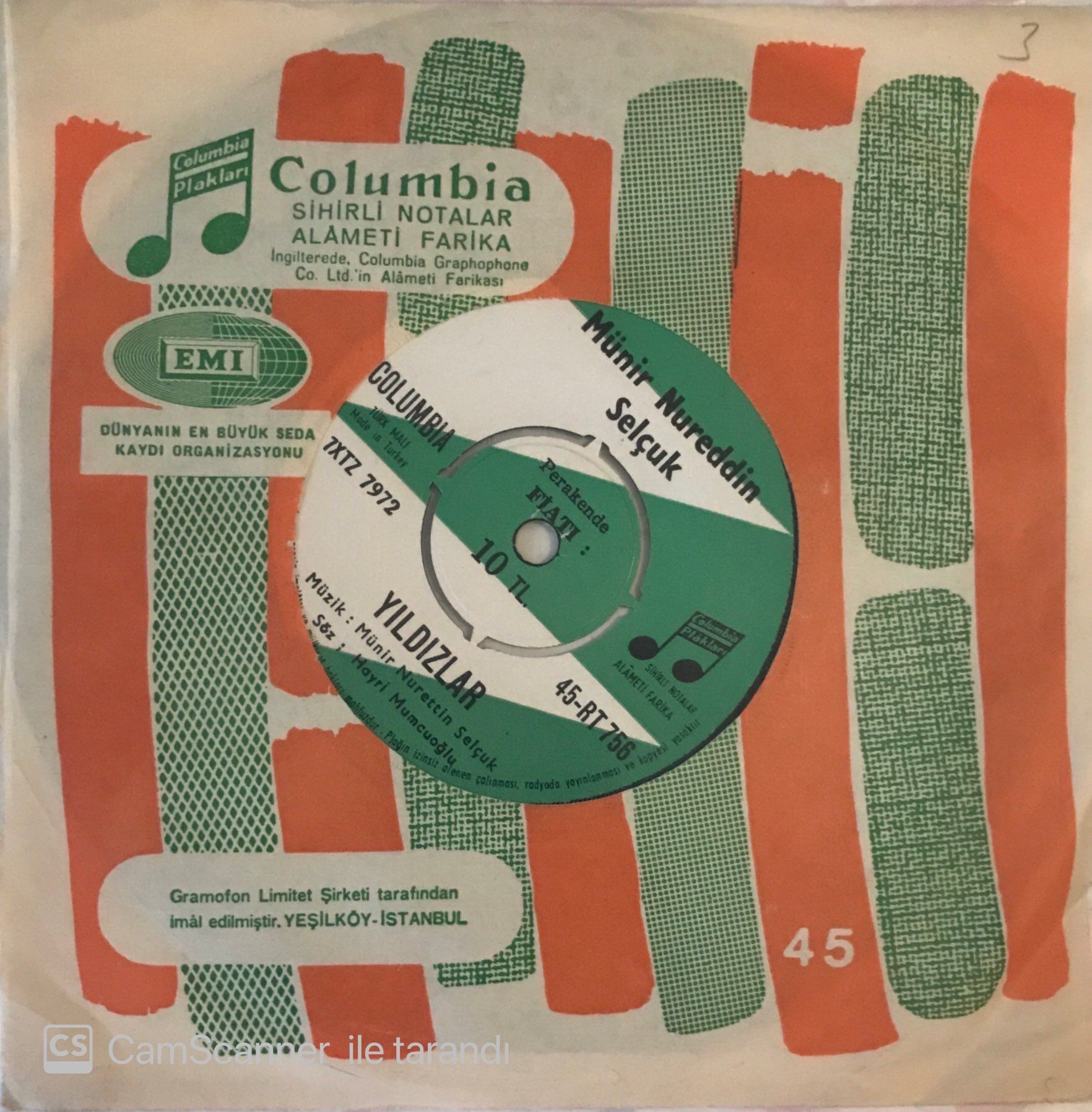Münir Nureddin Selçuk Yıldızlar 45lik