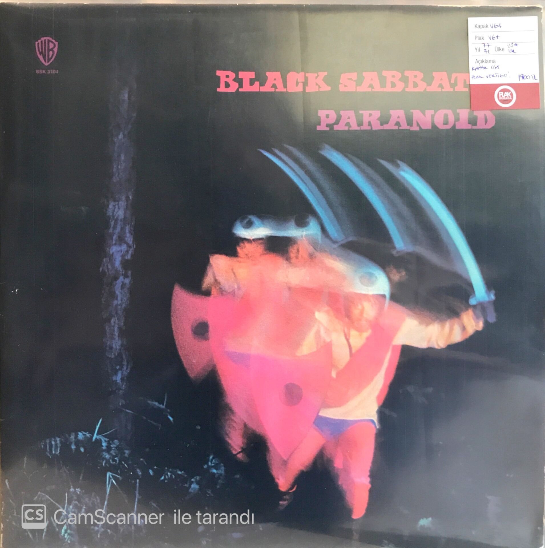 Black Sabbath - Paranoid LP