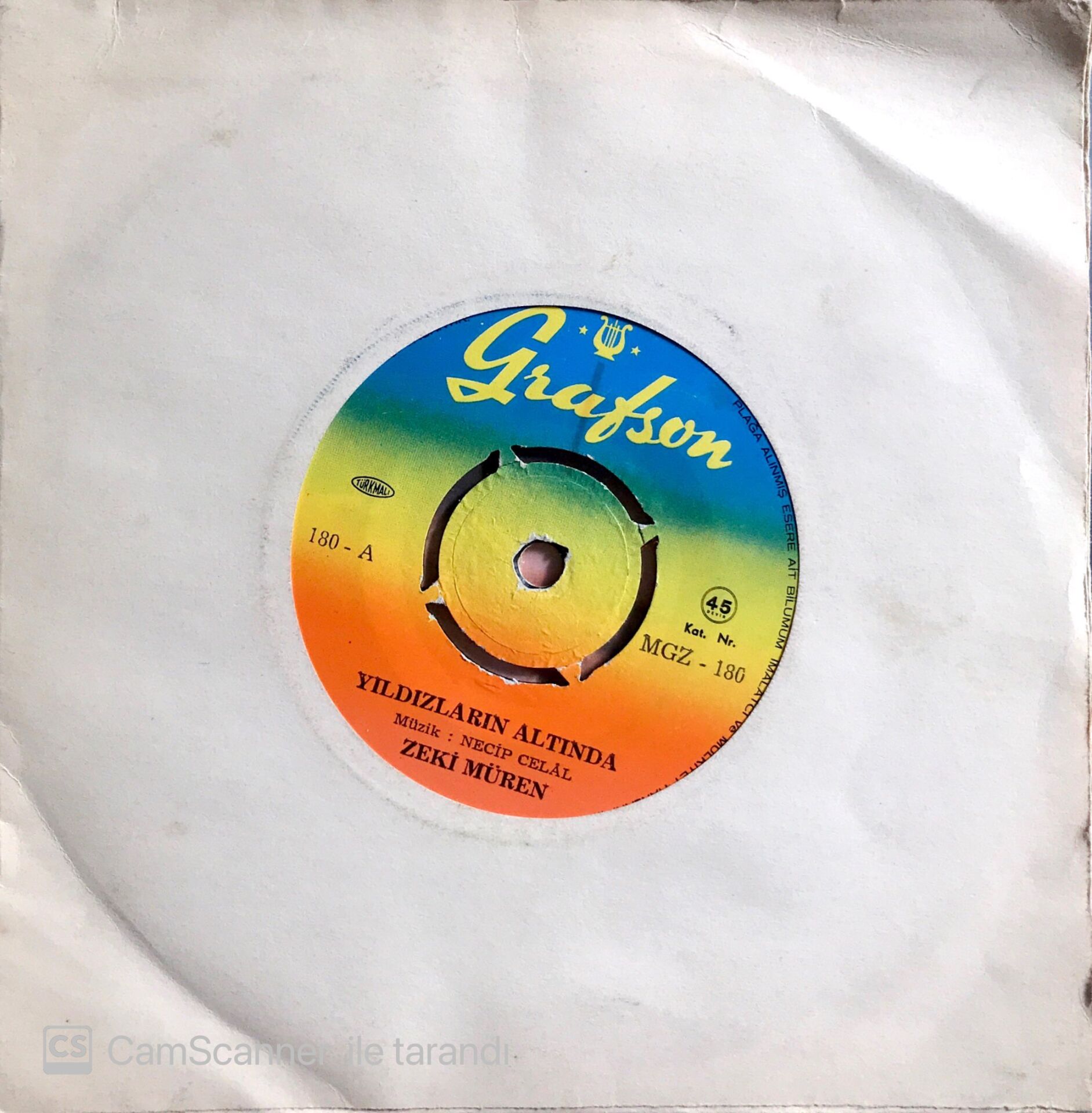 Zeki Müren / Yıldızların Altında 45'lik