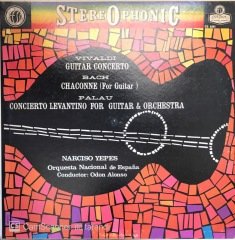 Vivaldi Guitar Concerto Bach Chaconne Palau Concierto Levantino For Guitar Orchestra LP