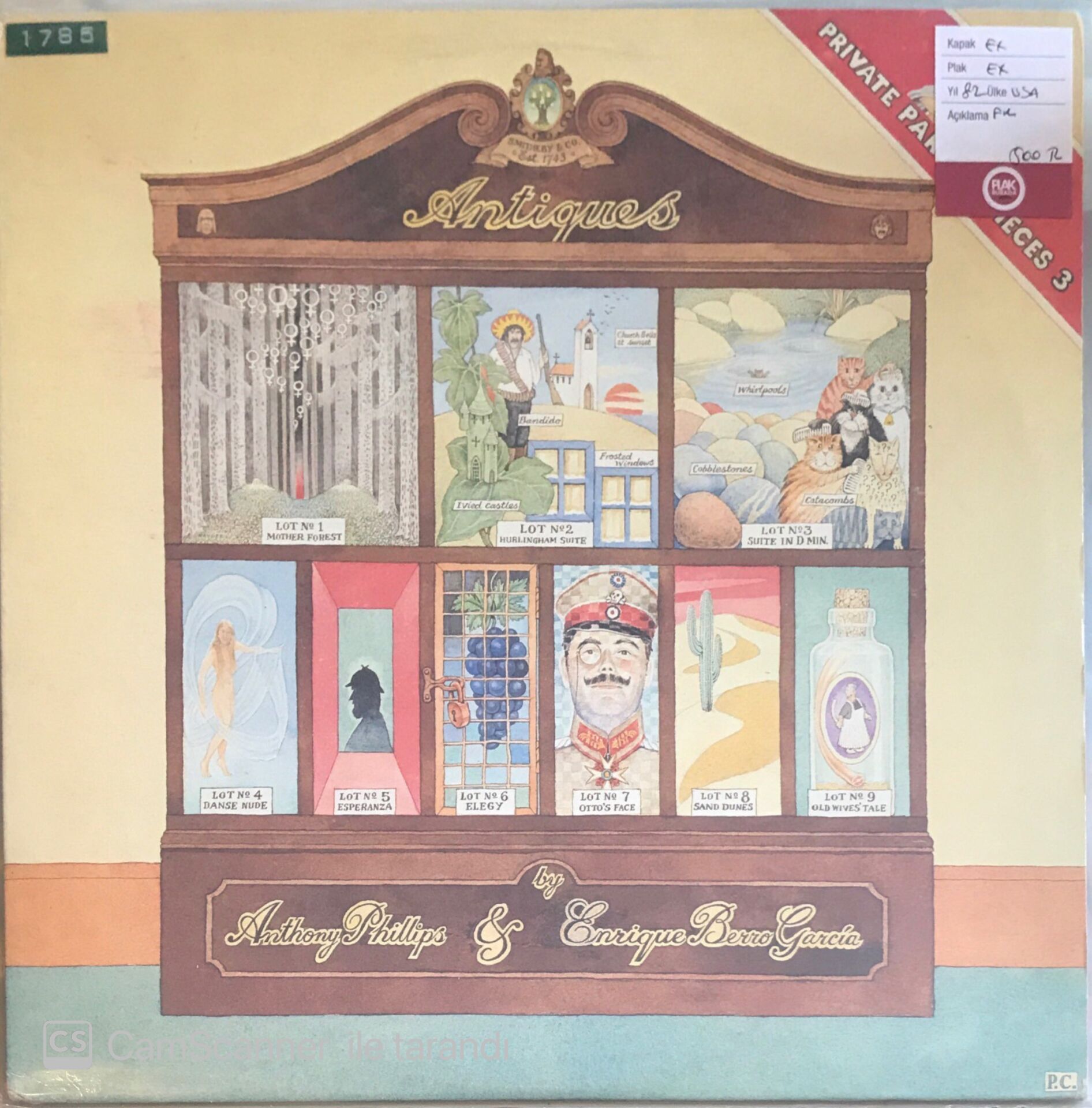 Anthony Phillips & Enrique Berro Garcia - Antiques LP