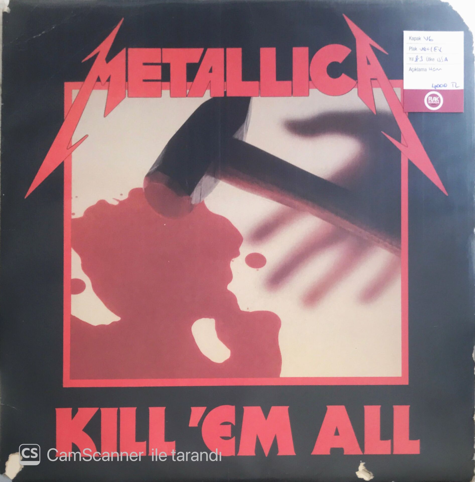 Metallica - Kill 'Em All - LP