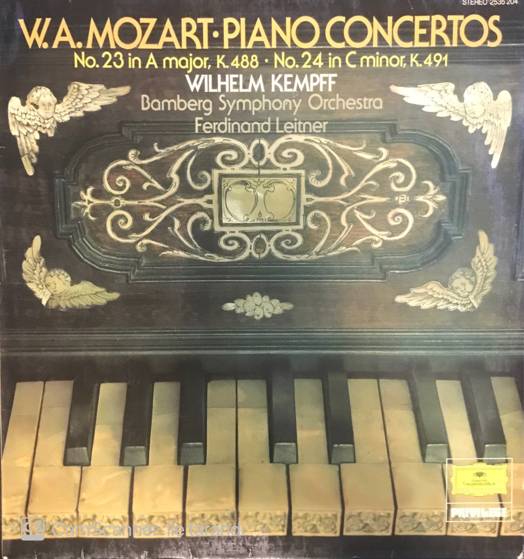 W. A. Mozart Piano Concertos LP