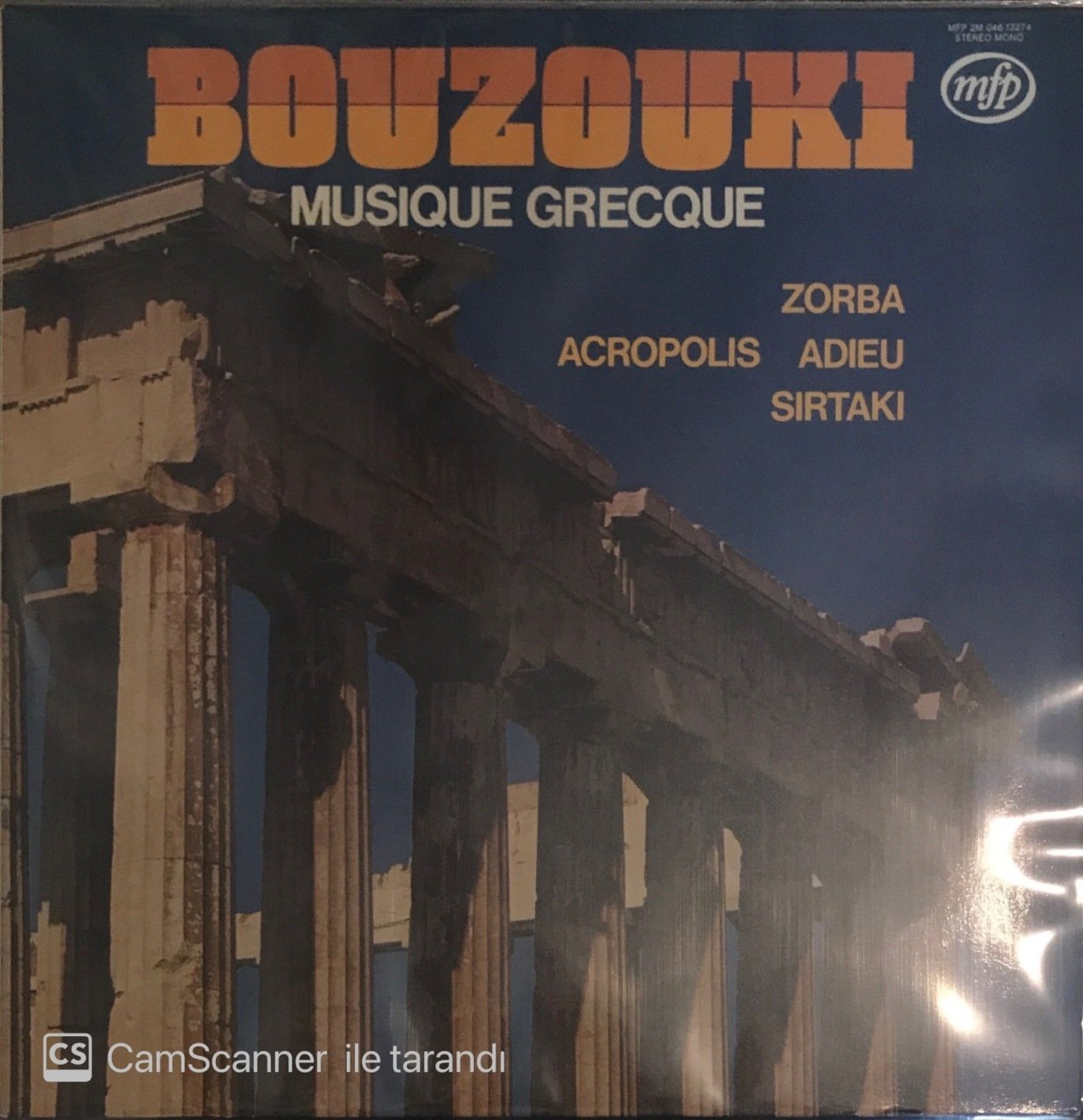 Bouzouki Musique Grecque Zorba Acropolis Adieu Sirtaki LP