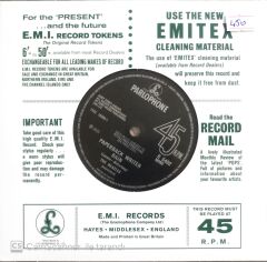 The Beatles - Paperback Writer/Rain - 45'lik