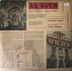 J.S. Bach - Gabor Lehotka - Organ Works LP