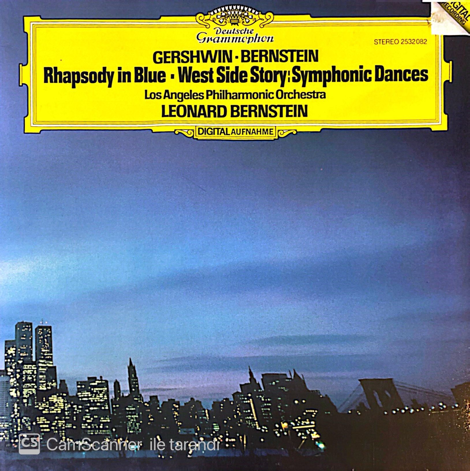 Gershwin - Bernstein Rhapsody In Blue, West Side Story: Symphonic Dances Los Angeles Philharmonic Orchestra Leonard Bernstein LP