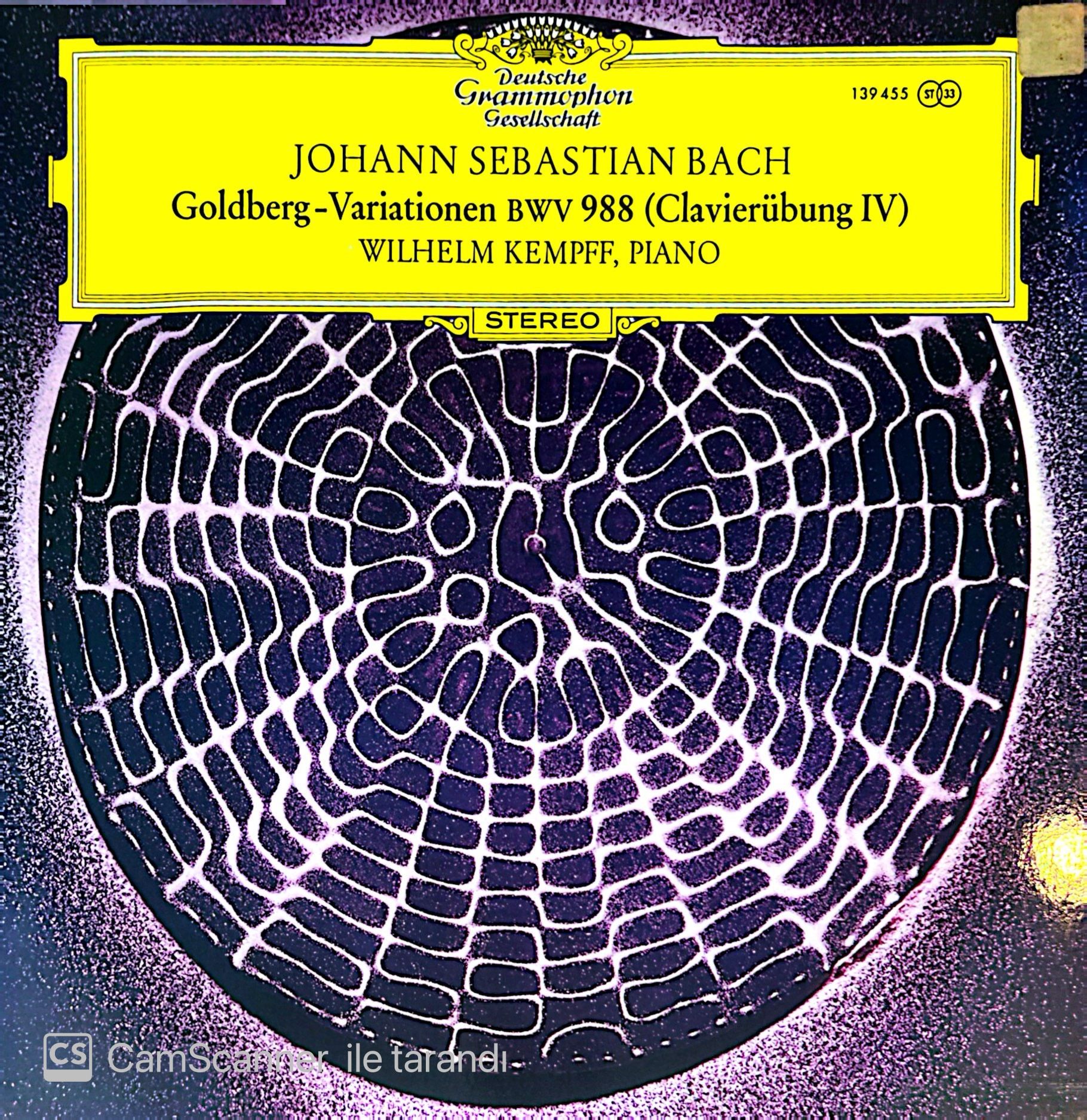 Johann Sebastian Bach Goldberg-Variationen BWV 988 (Clavierübung IV) Wilhelm Kempff, Piano LP