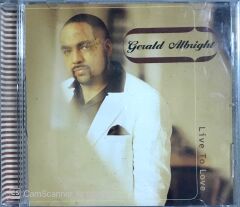Gerald Albright Live to Love CD