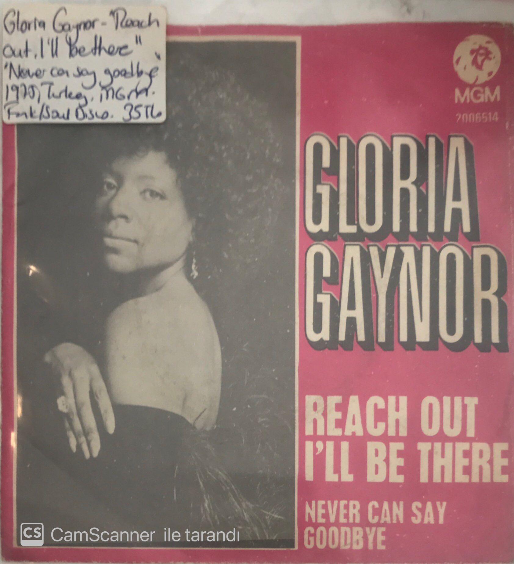 Gloria Gaynor Reach Out I'll Be There 45lik