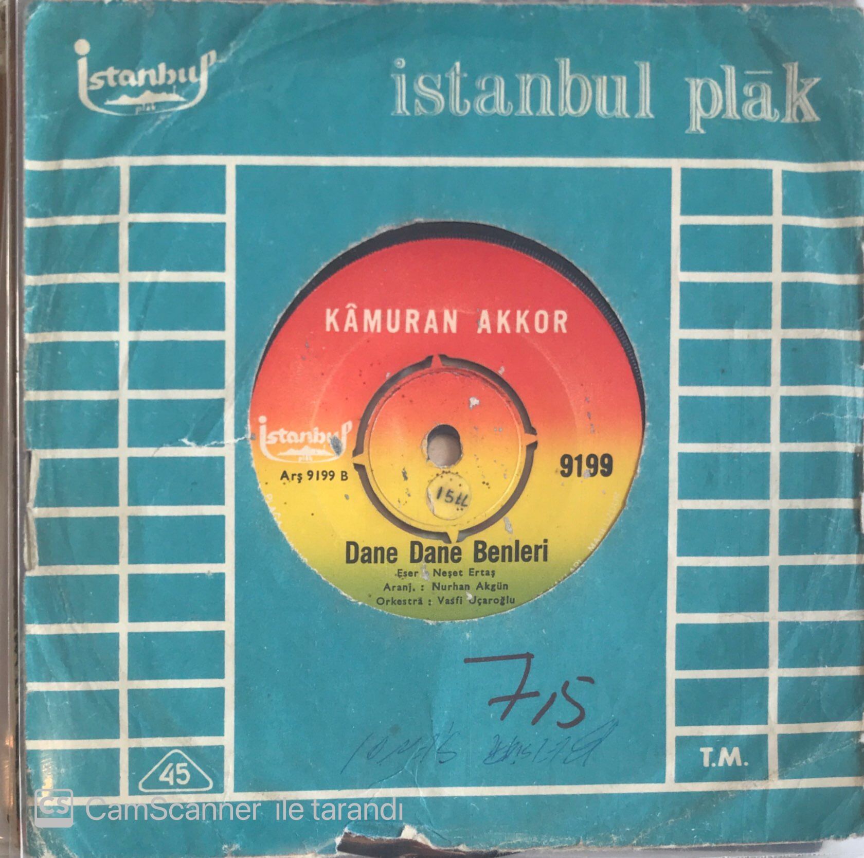 Kamuran Akkor - Dane Dane Benleri 45lik