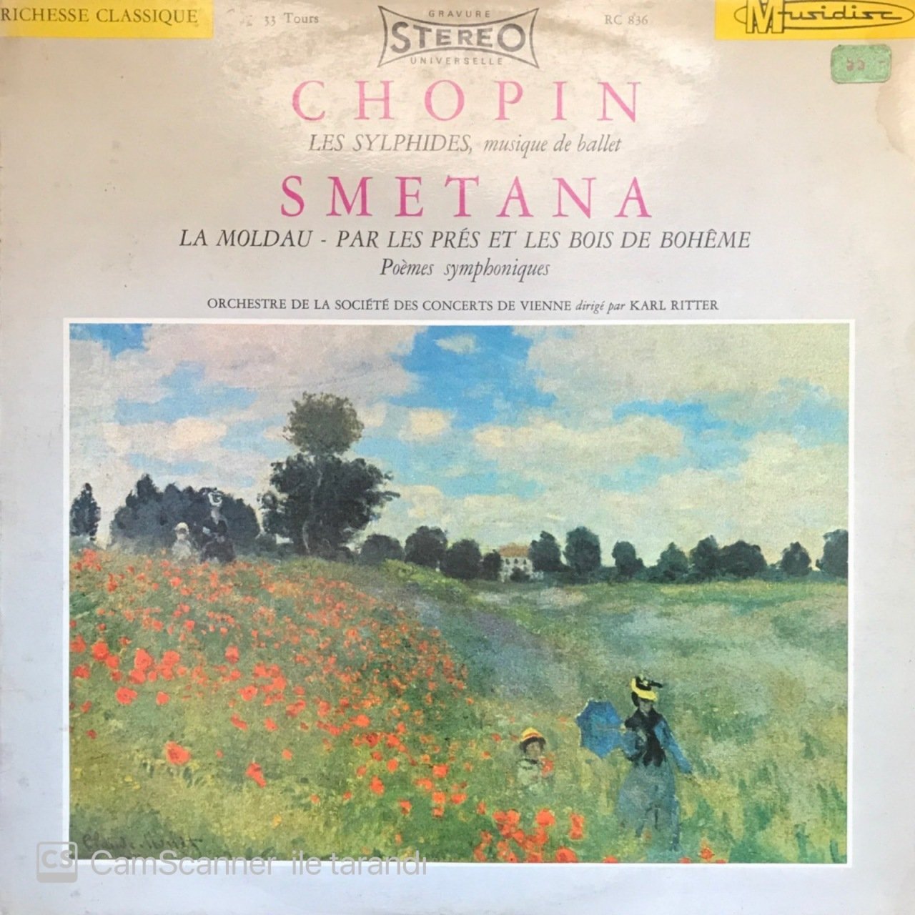 Chopin Les Sylphider Smetana LP