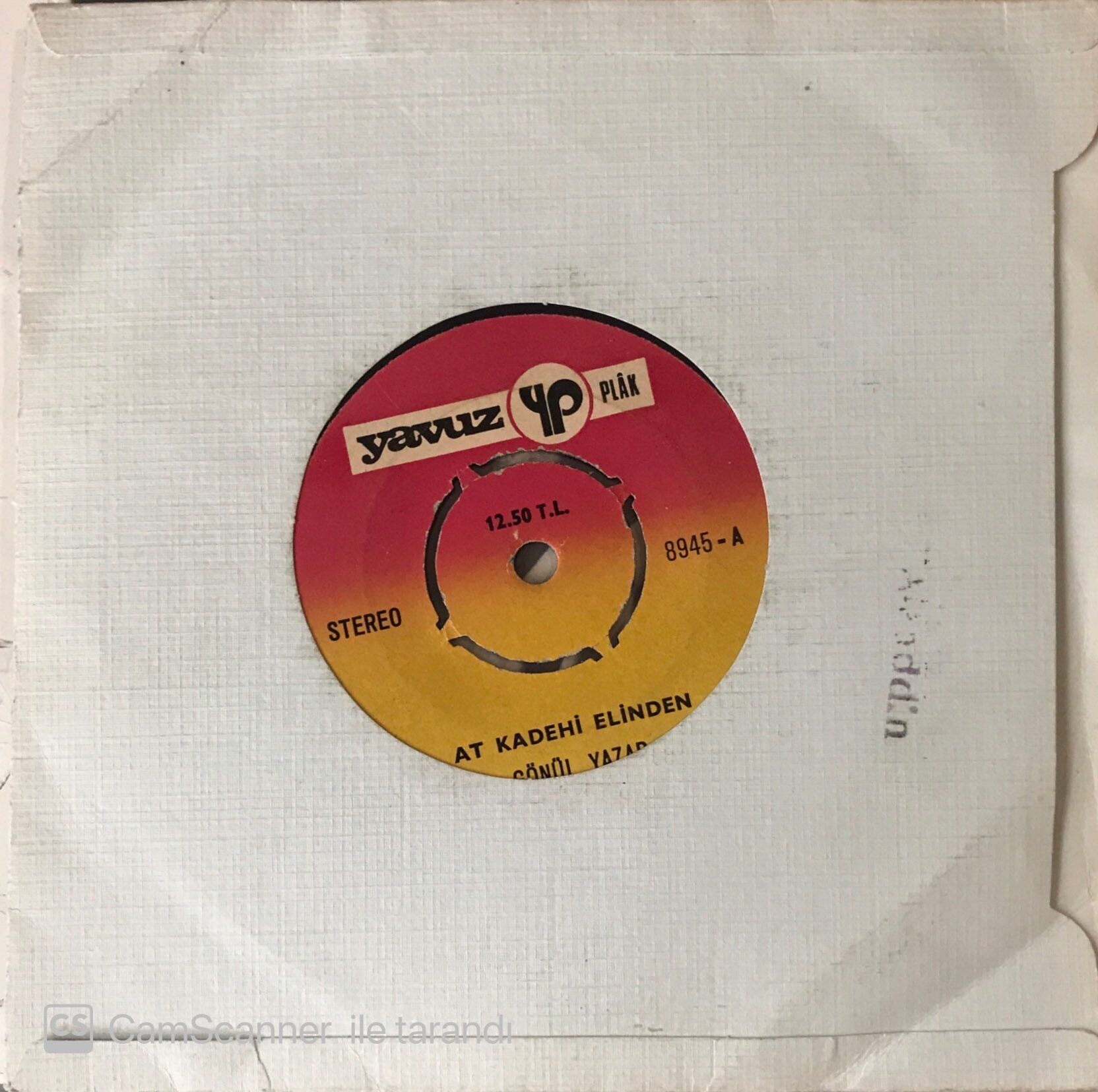 Gönül Yazar - At Kadehi Elinden 45lik