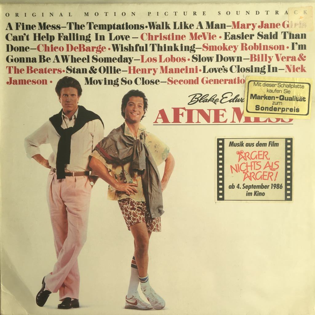 Original Motion Picture Soundtrack ''A Fine Mess''  LP