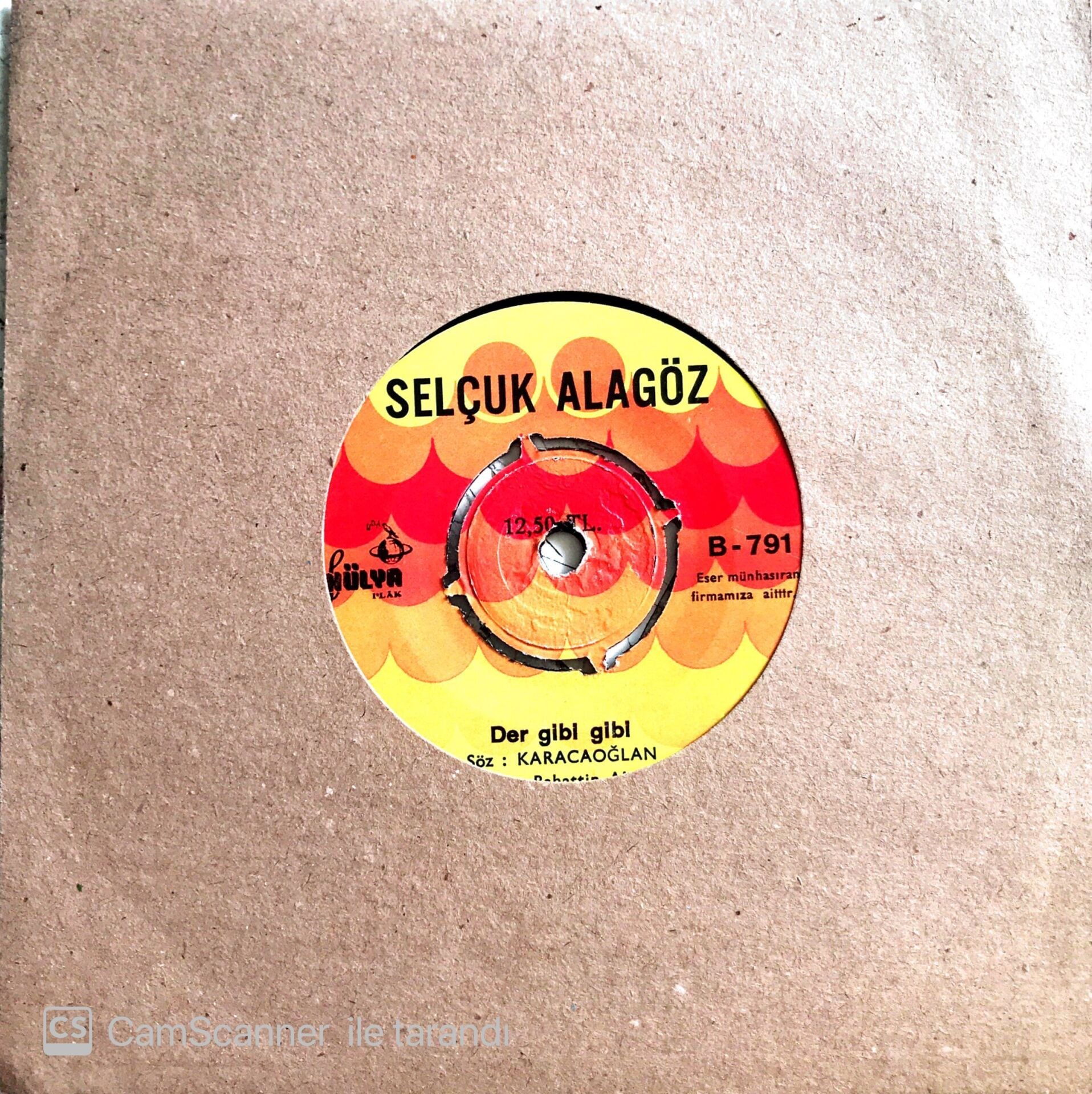 Selçuk Alagöz - Der Gibi Gibi/Bir Kız Bana Emmi Dedi - 45'lik