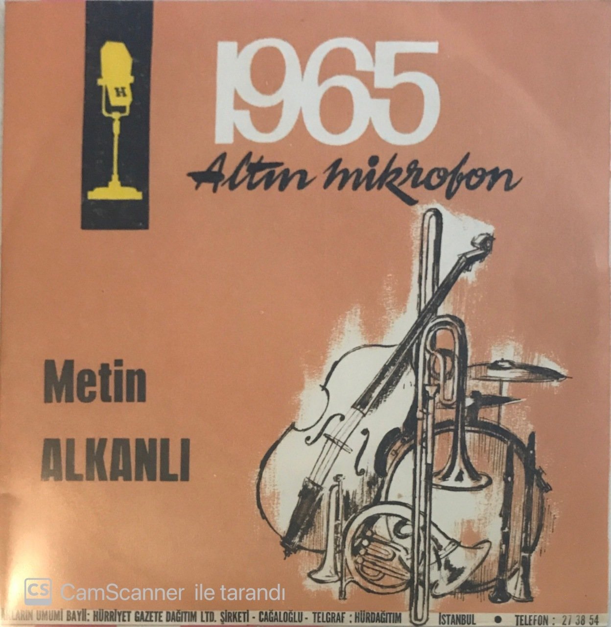 Metin Alkanlı 1965 Altın Mikrofon Karadut 45lik