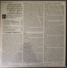 Military Fanfares, Marches & Choruses From The Time Of Napoleon LP