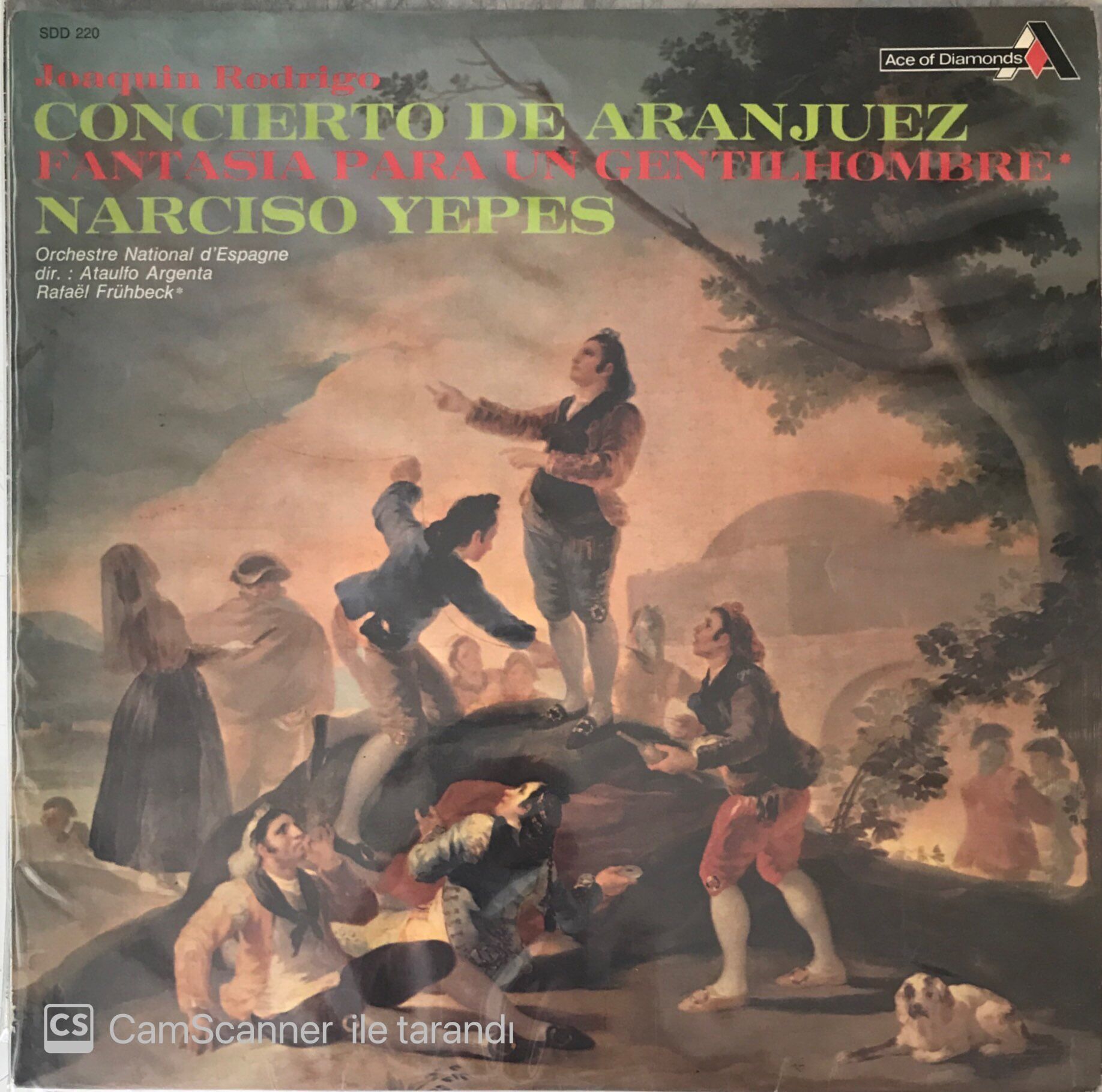 Joaquin Rodrigo Concierto De Aranjuez Fantasia Para Un Gentilhombre Narciso Yepes LP