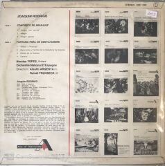 Joaquin Rodrigo Concierto De Aranjuez Fantasia Para Un Gentilhombre Narciso Yepes LP