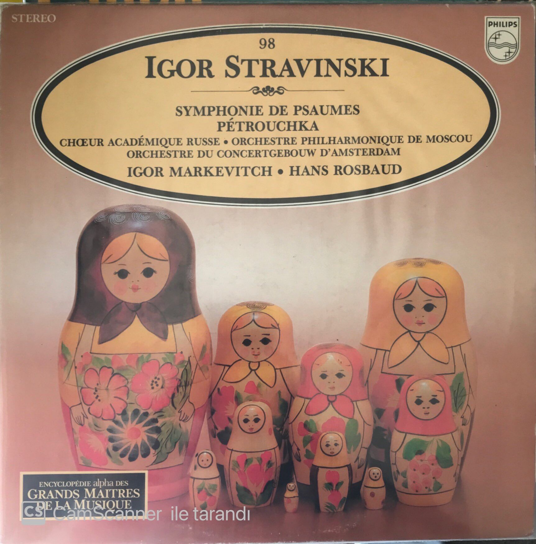 Igor Stravinski - Symphonie De Psaumes Petrouchka LP