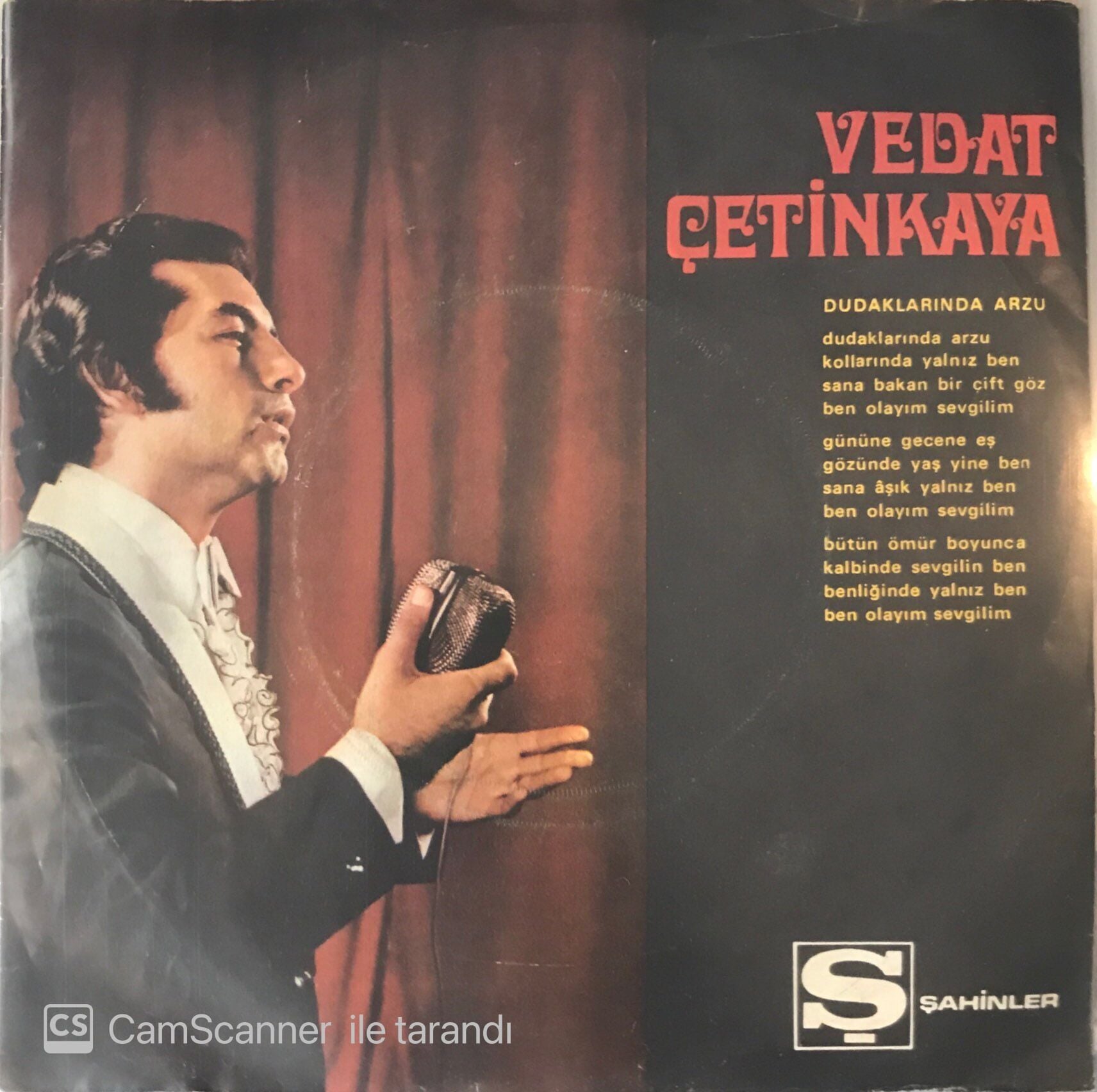 Vedat Çetinkaya - Dudaklarında Arzu 45lik