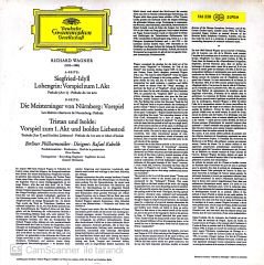 Richard Wagner - Siegfried Idyll, Lohengrin: Vorspiel Zum 1. Akt , Die Meistersinger Von Nürnberg: Vorspiel Tristan Und Isolde: Vorspiel Zum 1. Akt Und Isoldes Liebestod LP