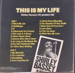 This Is My Life Shirley Bassey's 20 Greatest Hits LP