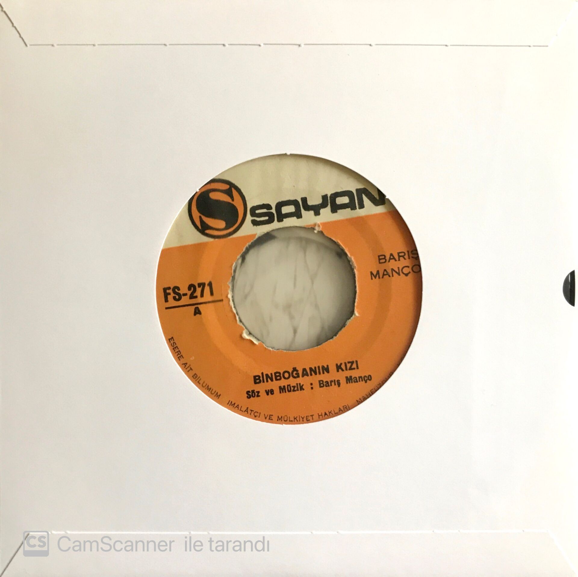 Barış Manço - Binboğanın Kızı 45lik