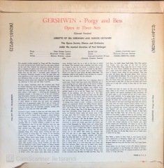 Porgy And Bess Gershwin LP