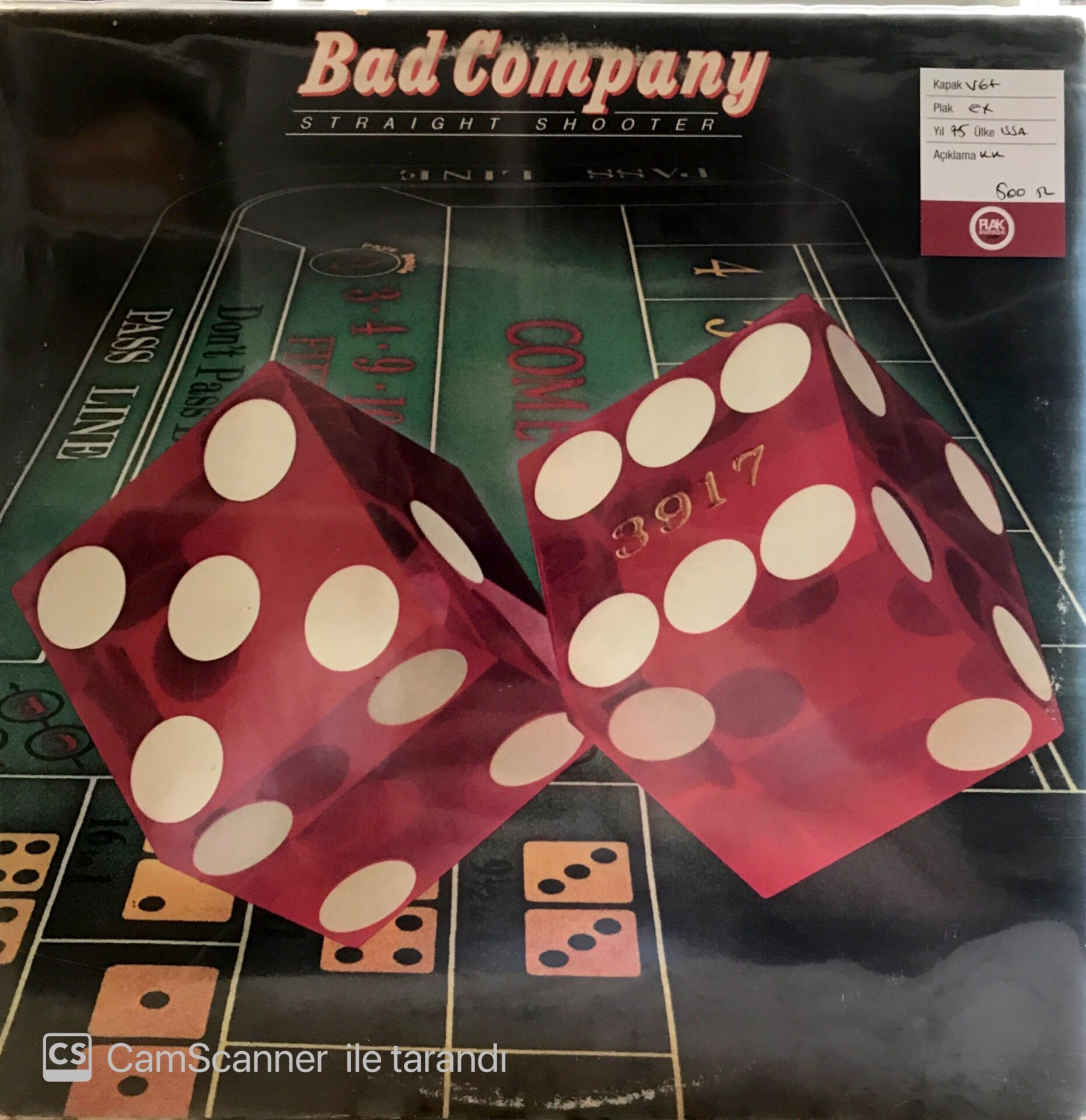 Bad Company - Straight Shooter LP