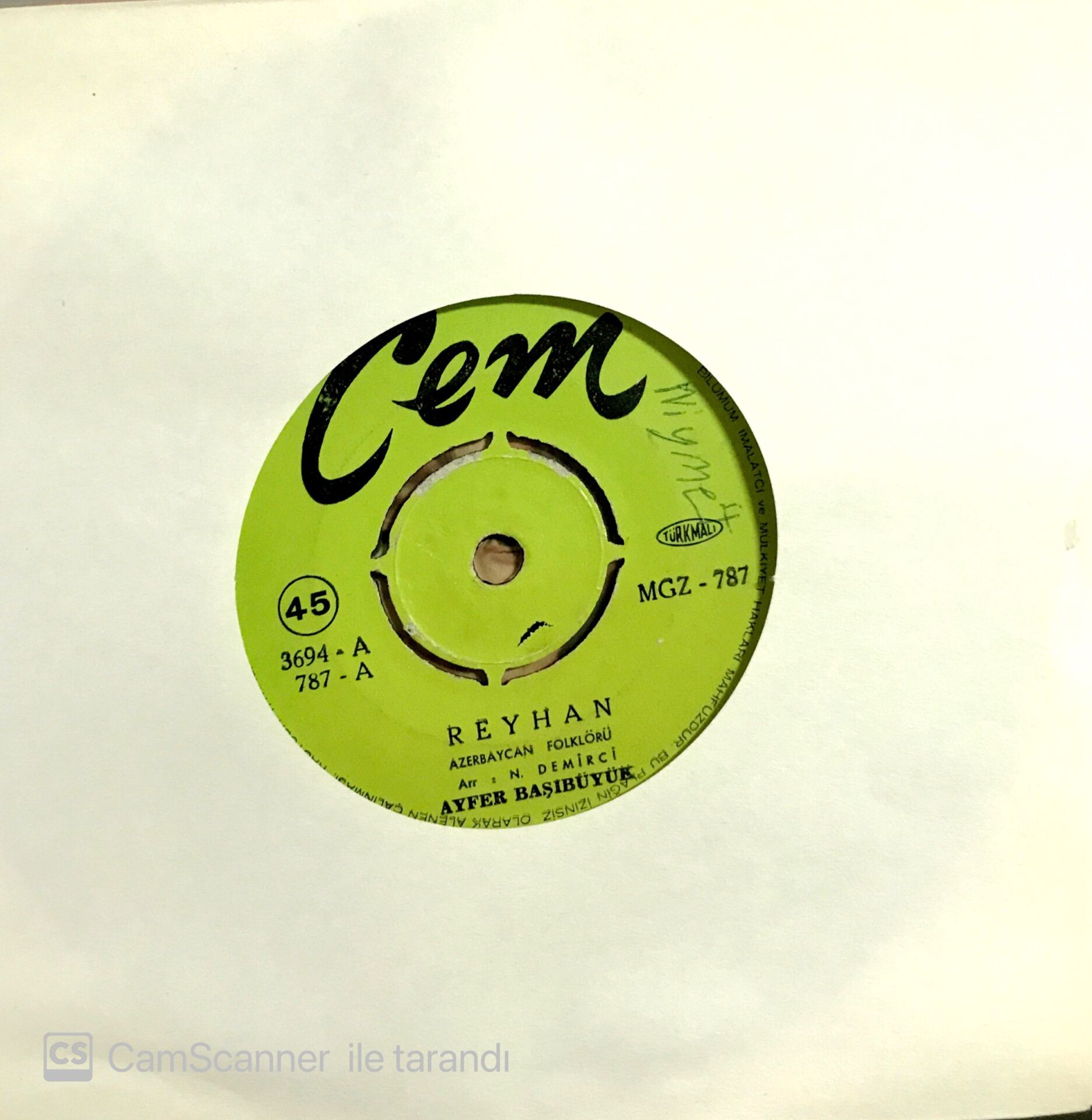 Ayfer Başıbüyük Reyhan 45lik