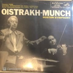 Oistrakh Munch Boston Symphony LP
