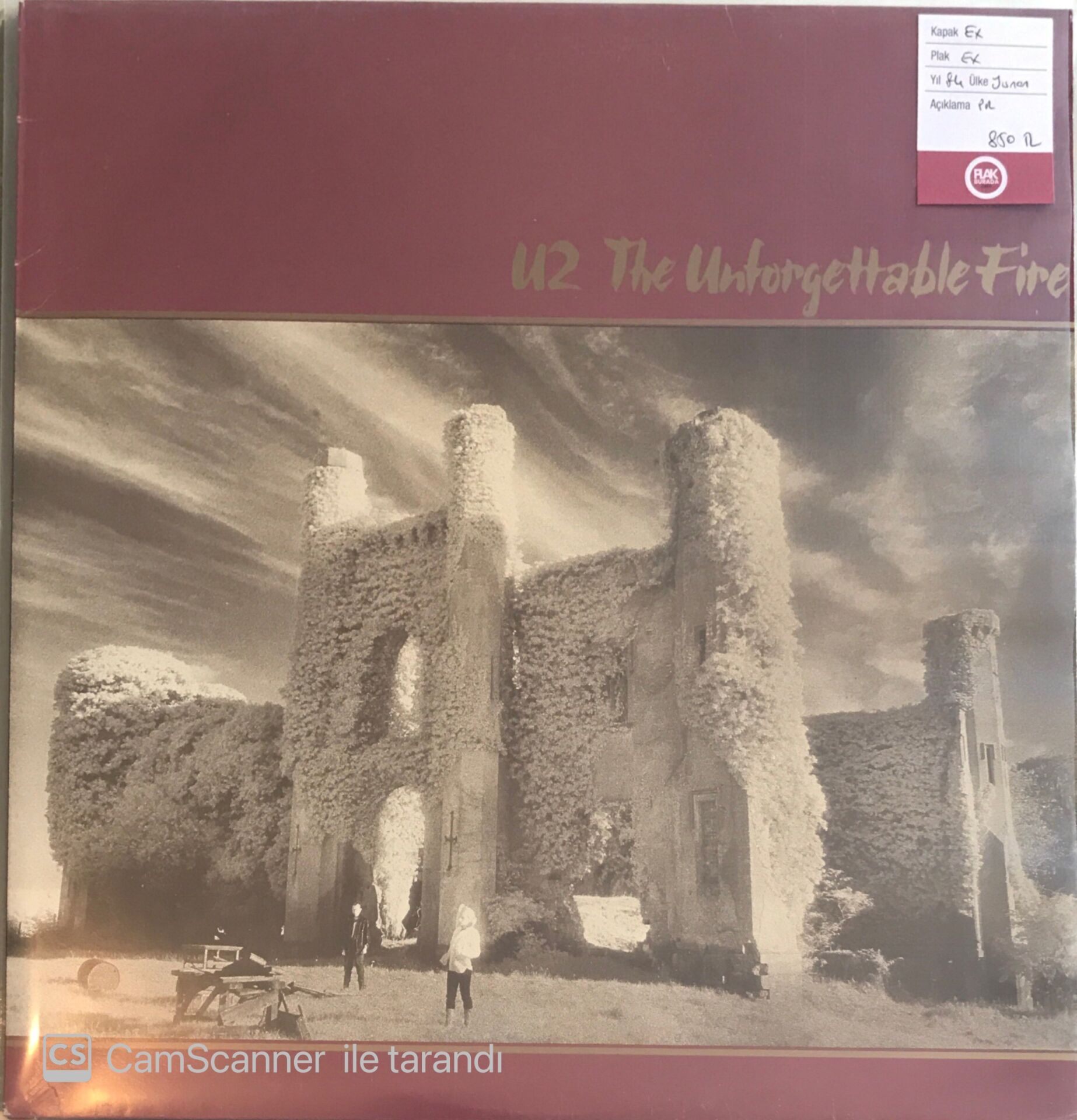 U2 - The Unforgettable Fire LP