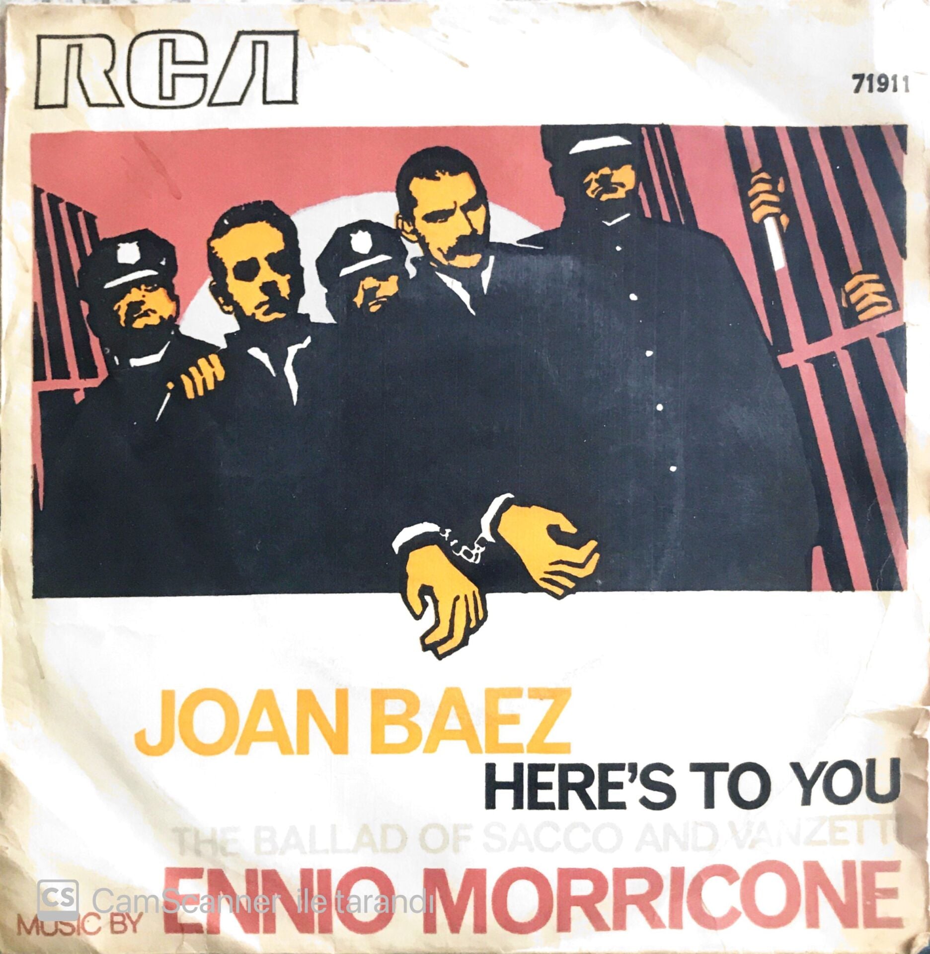 Joan Baez - Here's To You/The Ballad Of Sacco And Vanzetti - 45'lik